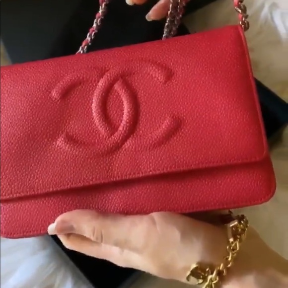 With tags ✨Chanel caviar timeless wallet on chain - Picture 14 of 16